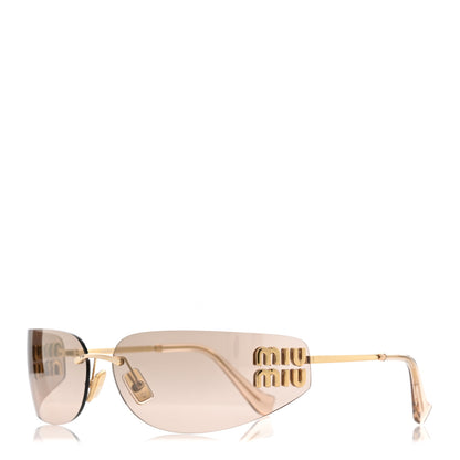Miu Miu Metal Aube Sunglasses SMUA51 Gold 1 of 7