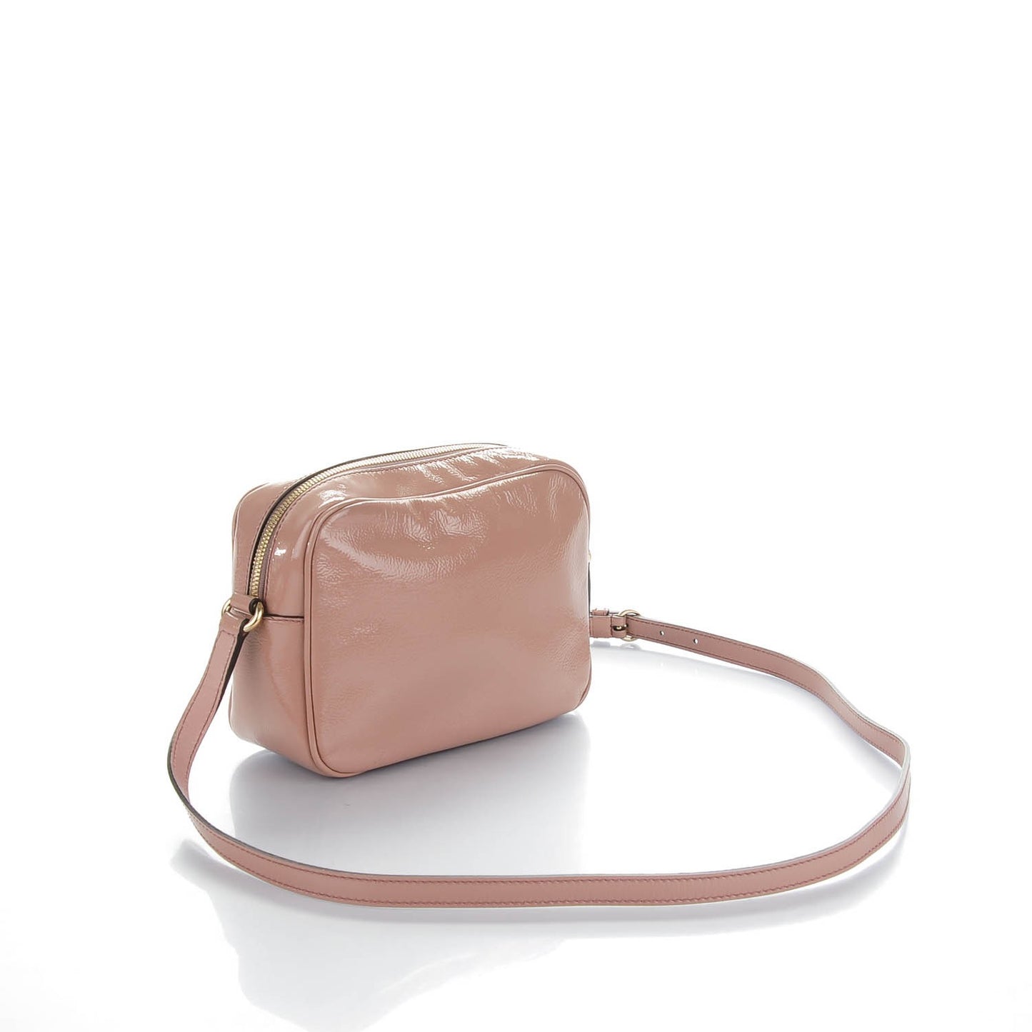 Vernice Naplack Small Soho Disco Bag Dark Cipria