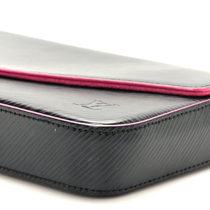 Louis Vuitton Epi Pochette Felicie Black Hot Pink 9 of 9