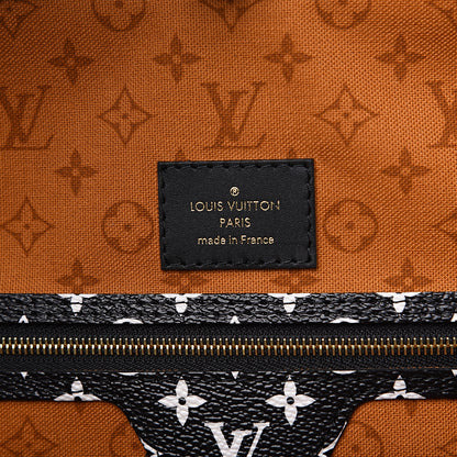 Louis Vuitton Monogram Giant Crafty Neverfull MM Creme Caramel 5 of 8