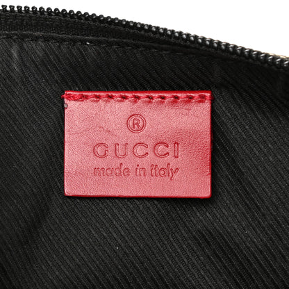 Gucci Monogram Boat Pochette Black Red 7 of 10