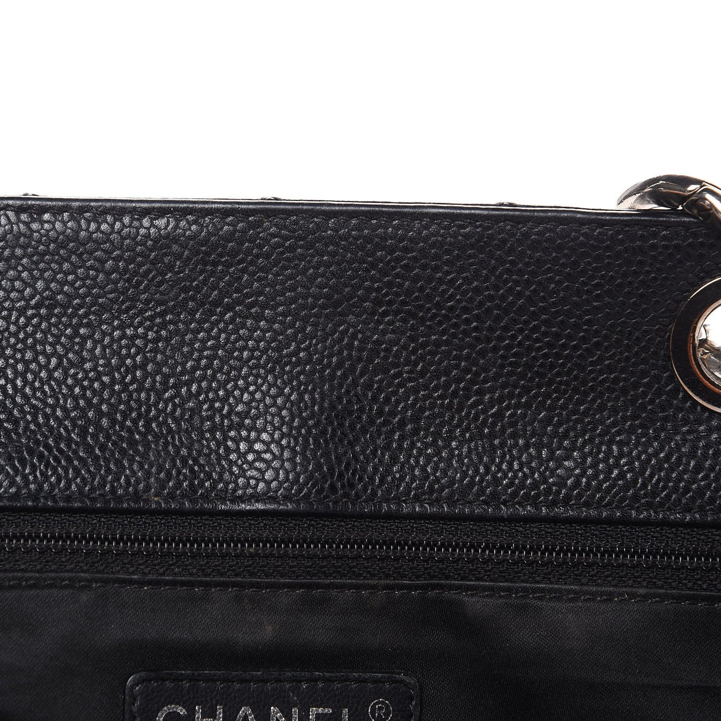 Caviar Quilted Grand Shopping Tote GST Black