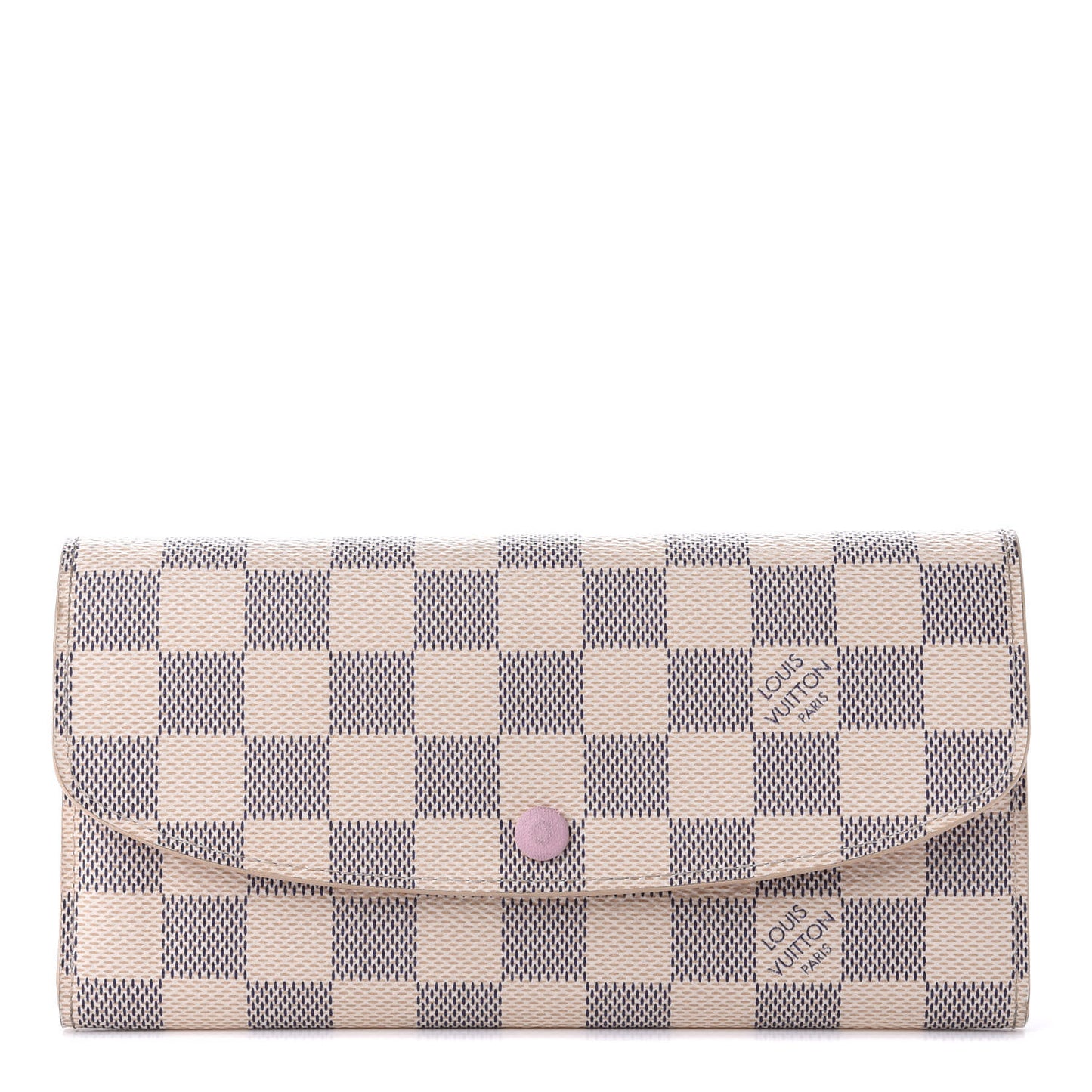 Damier Azur Emilie Wallet Rose Ballerine