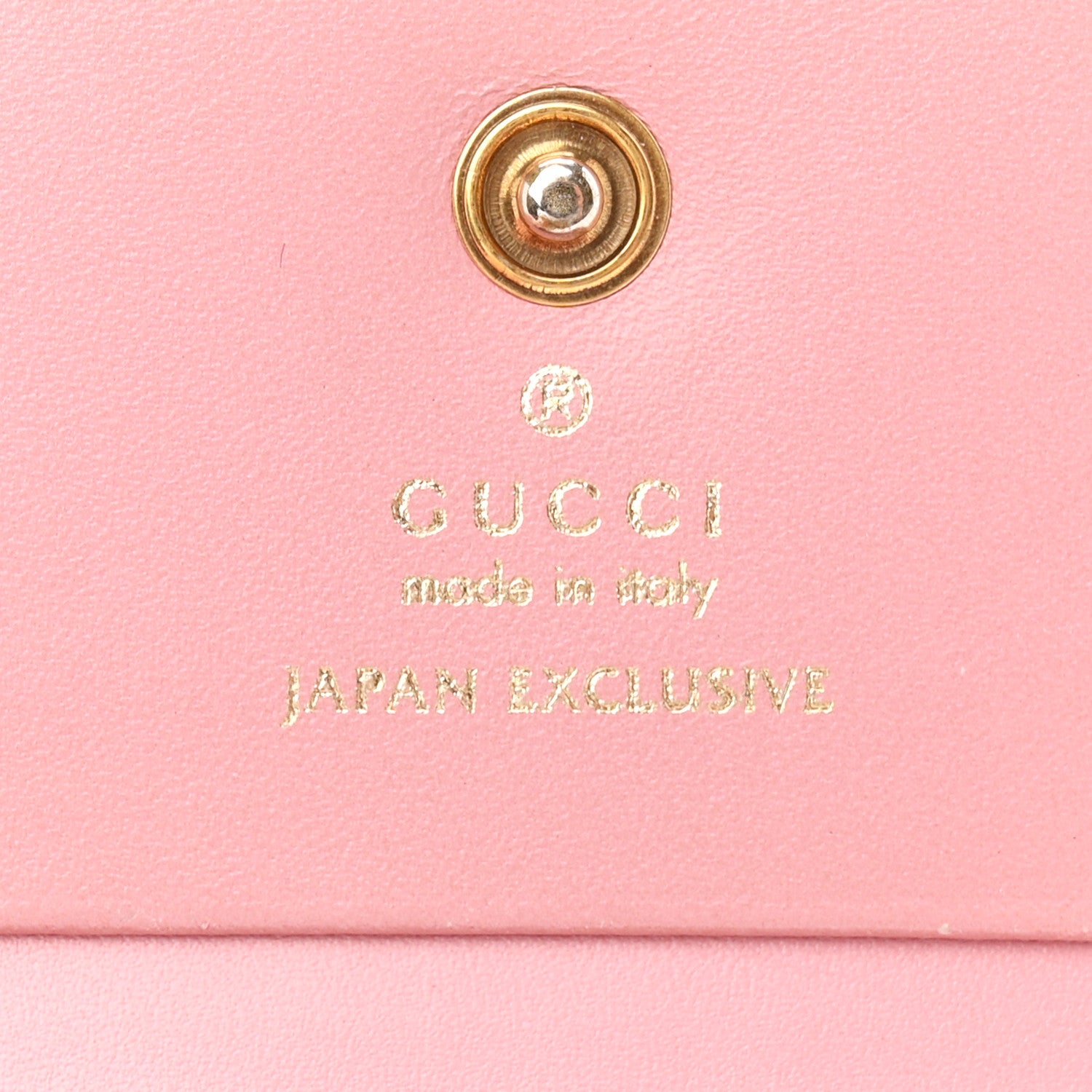 Gucci Guccissima Cherries Card Case Wallet Pink 6 of 7