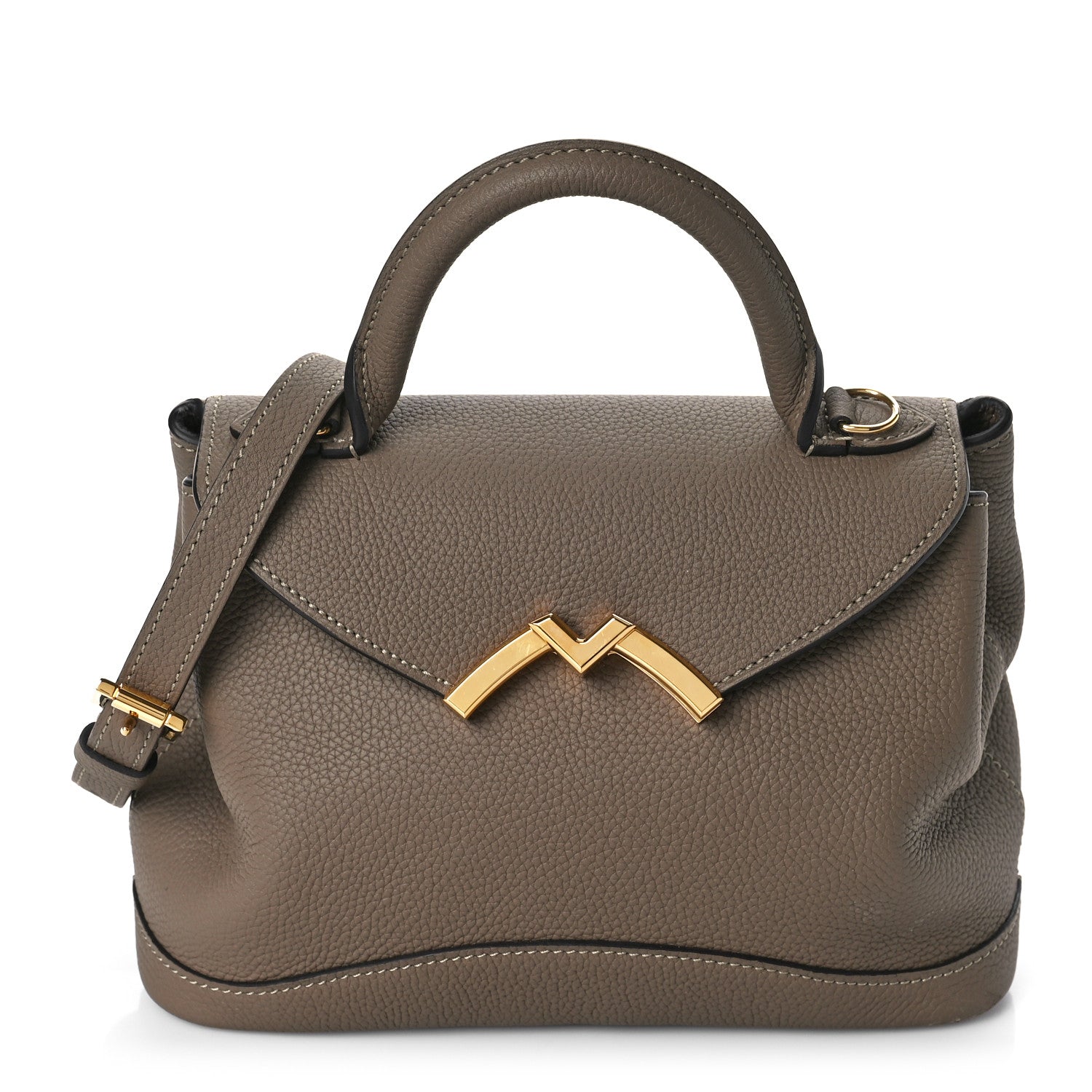 Moynat Taurillon Blush Calfskin Gabby BB Taupe 1 of 7