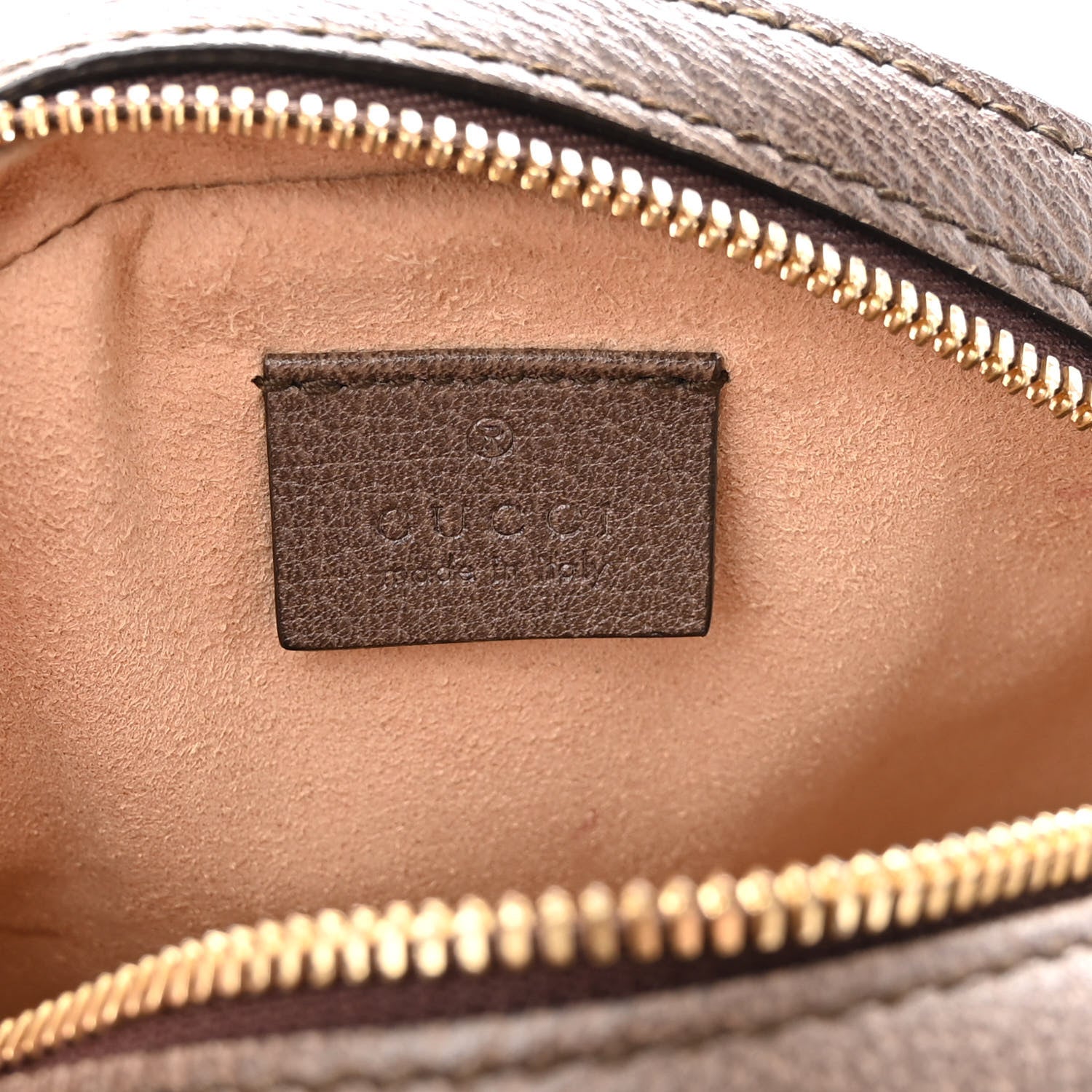 Gucci GG Supreme Monogram Web Mini Ophidia Round Shoulder Bag Brown 6 of 10