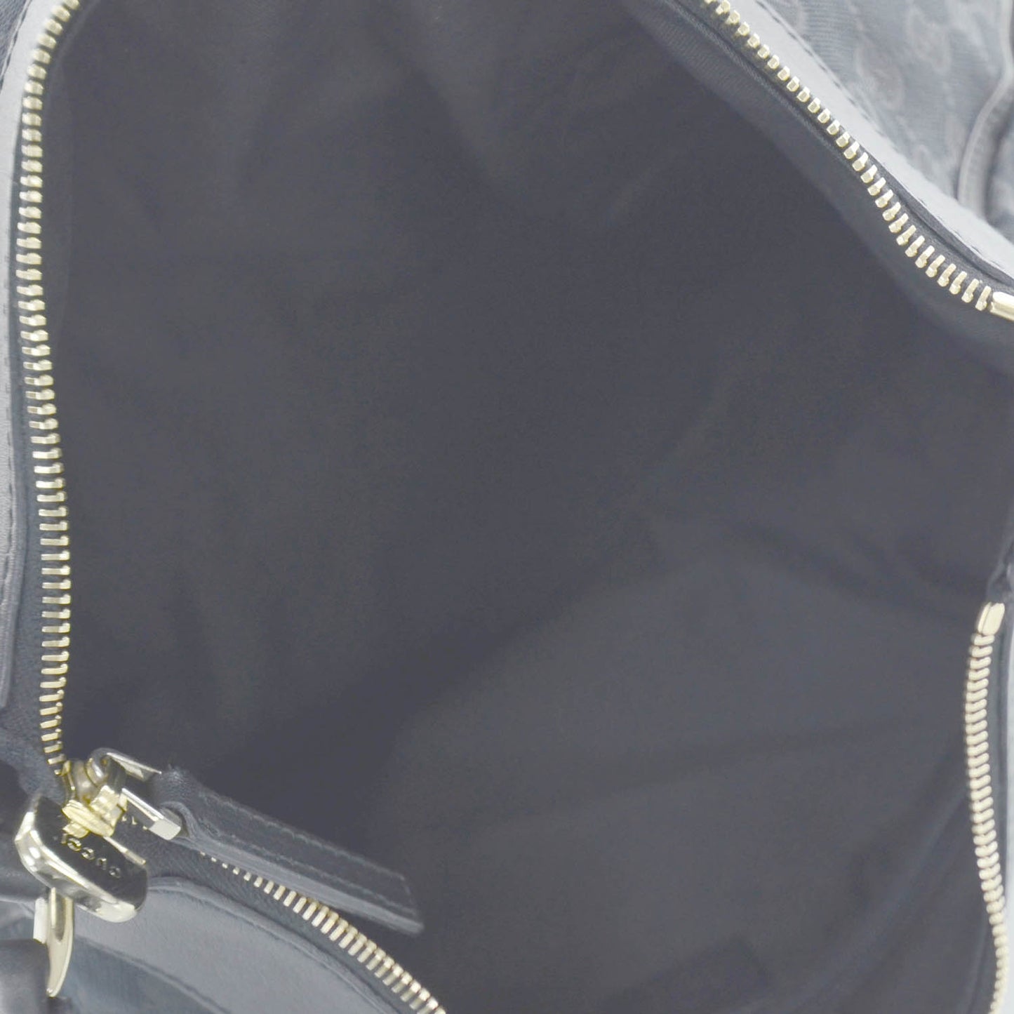 Monogram D Gold Hobo Black