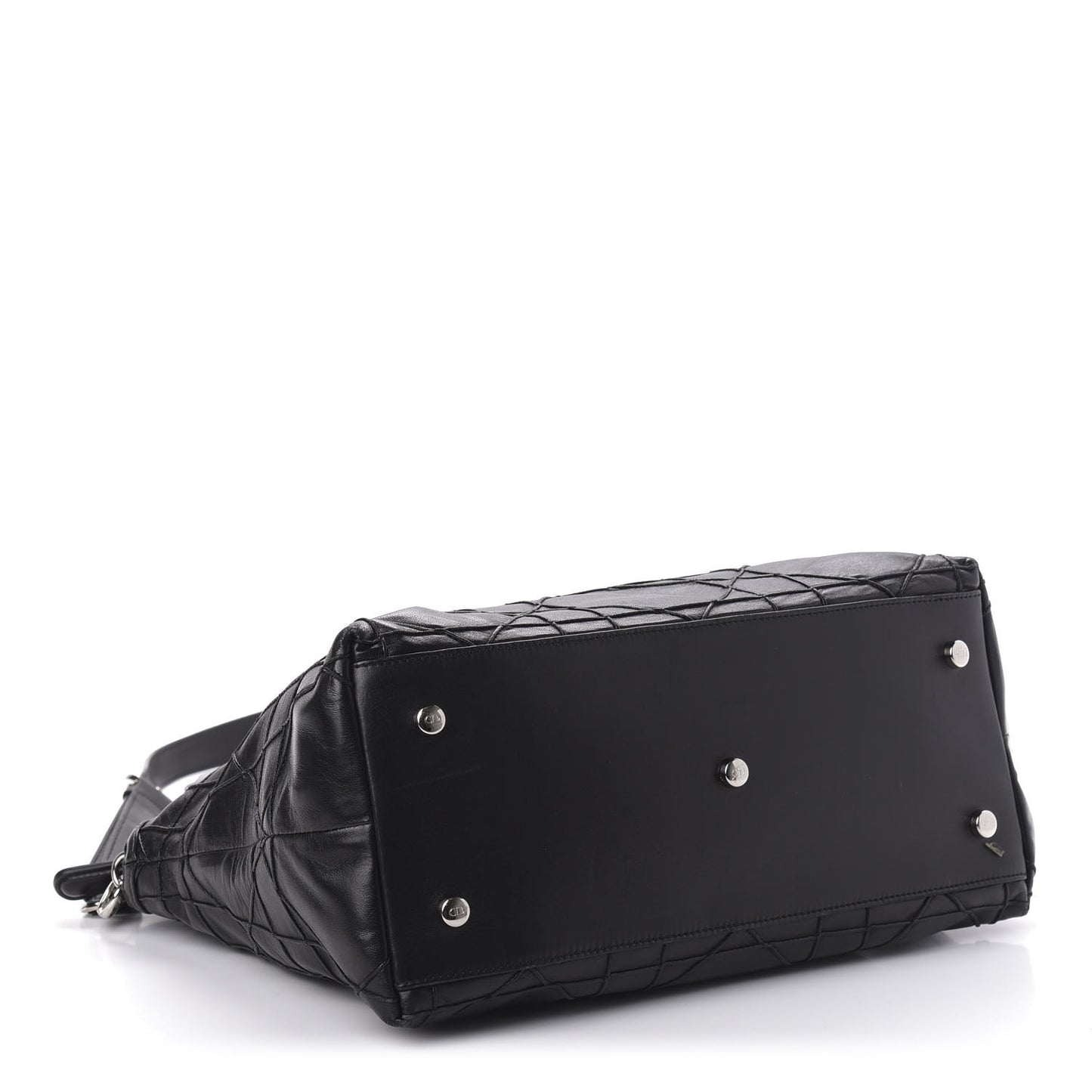 Lambskin Cannage Medium Granville Tote Black