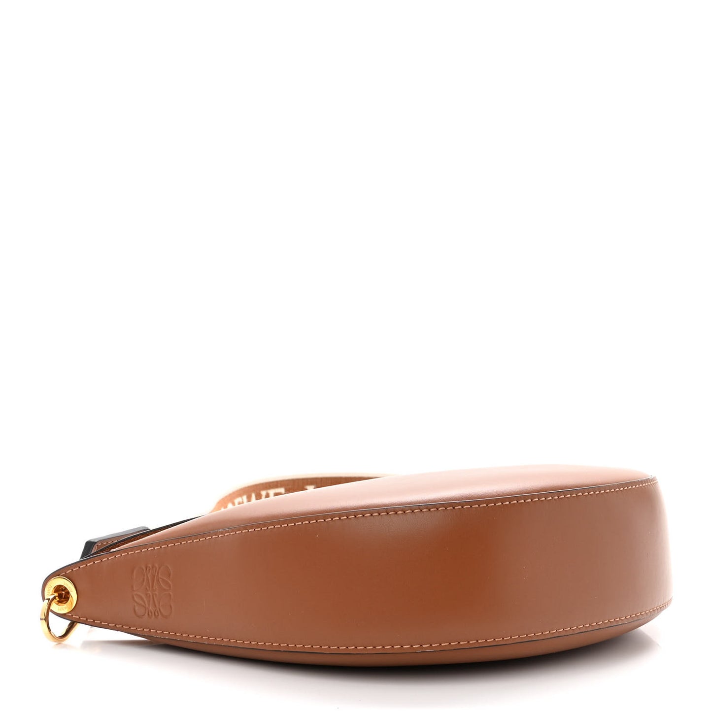 Satin Calfskin Jacquard Luna Bag Pecan