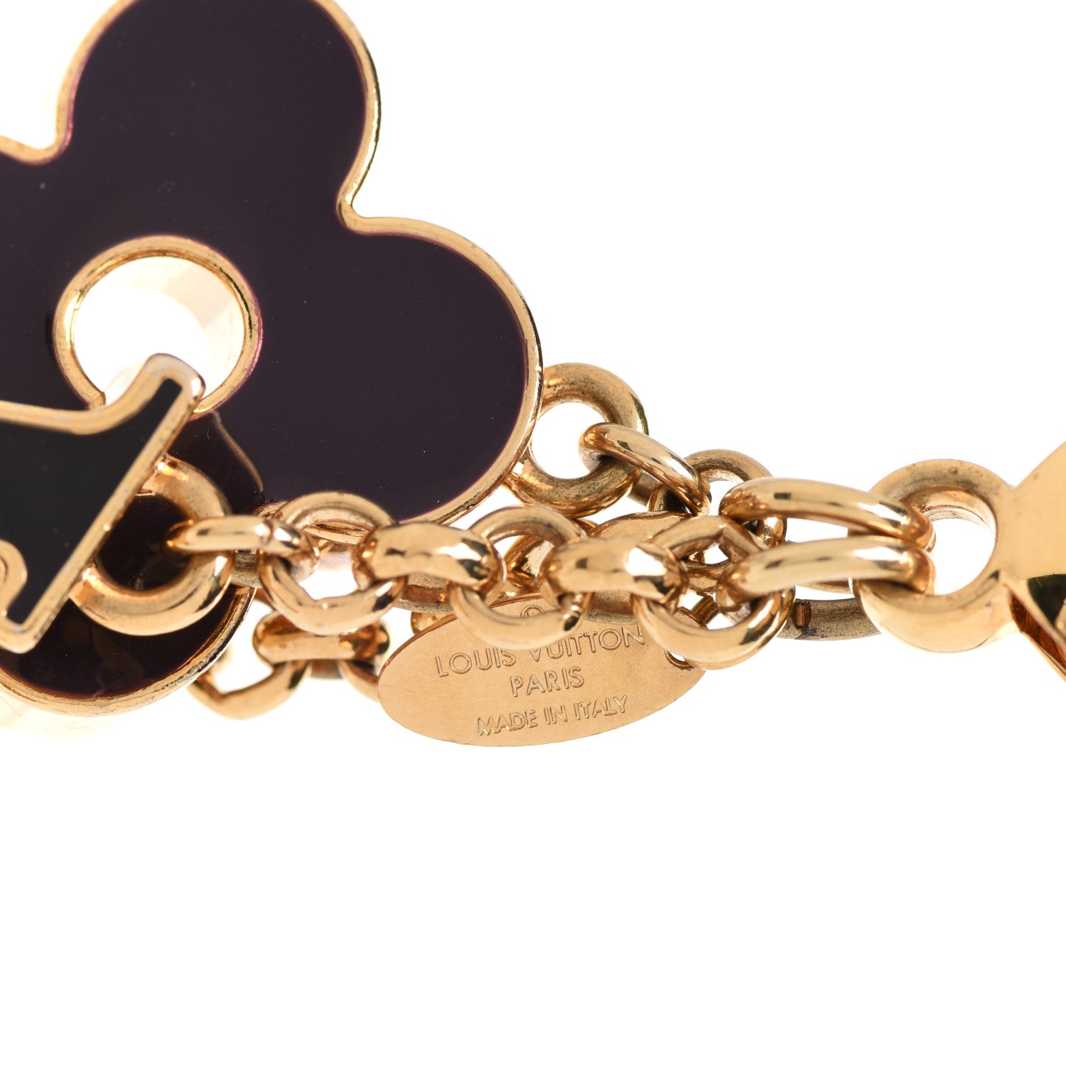 Louis Vuitton Fleur De Monogram Bag Charm Dore 3 of 5