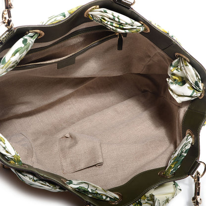 Gucci Natural Straw Leather Positano Tote 7 of 7