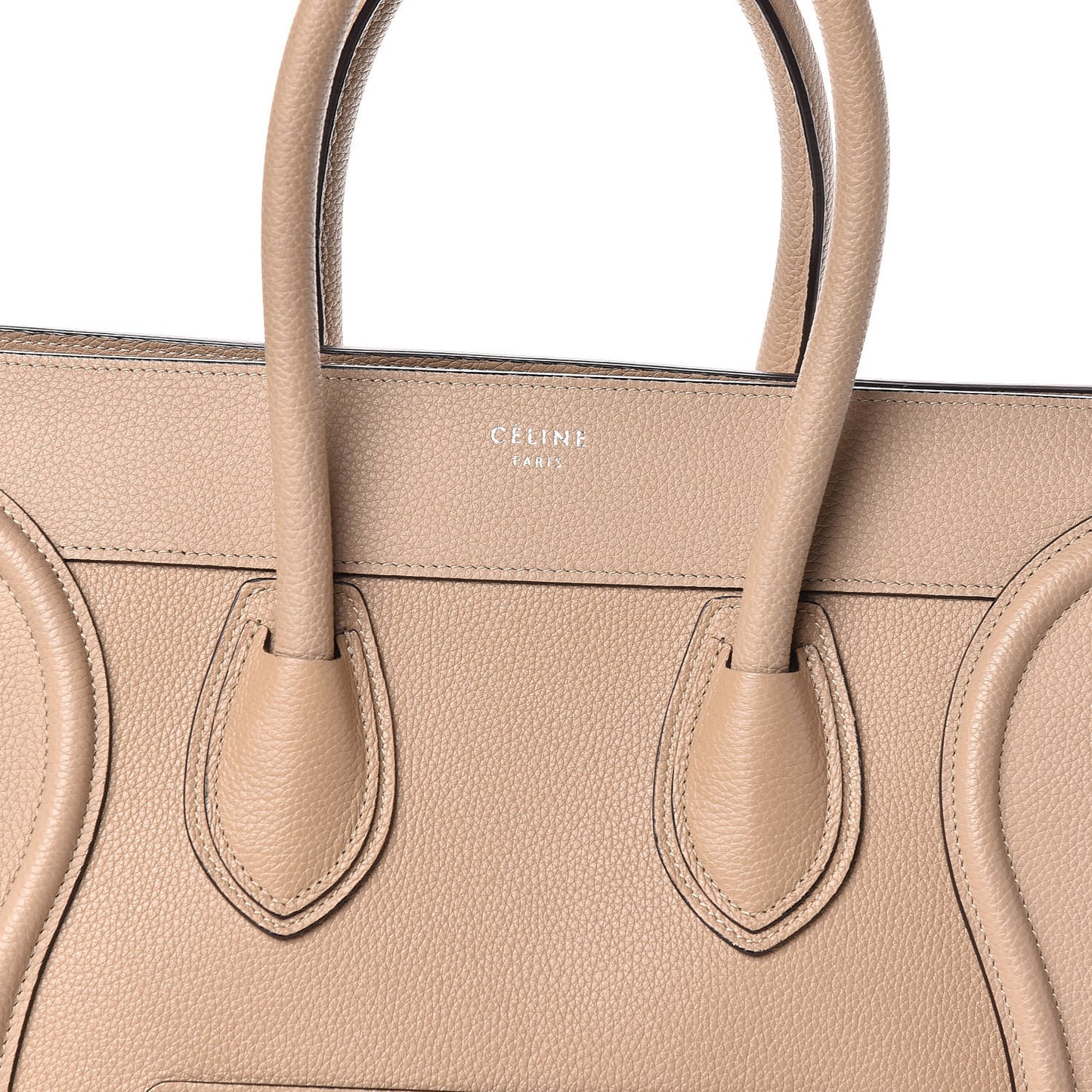 Drummed Calfskin Mini Luggage Dune