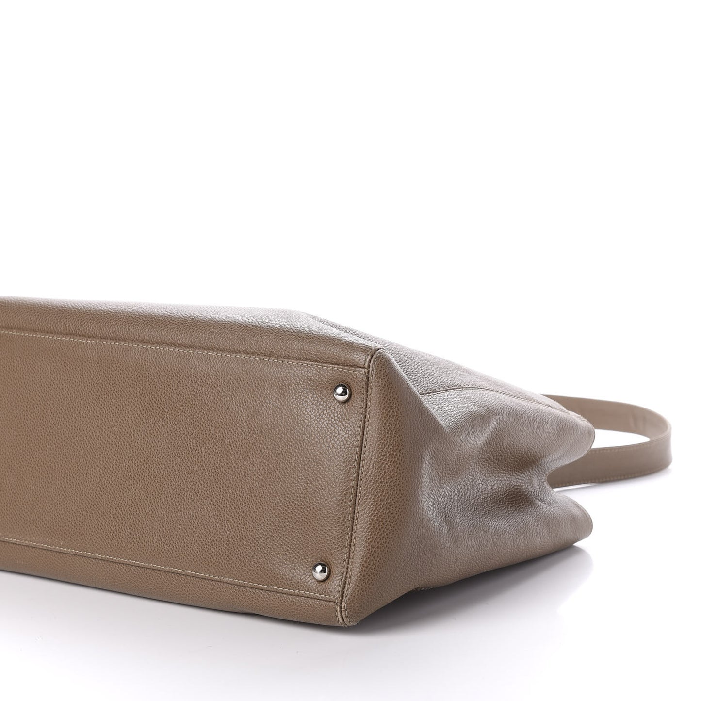 Calfskin Cerf Executive Shopper Tote Beige