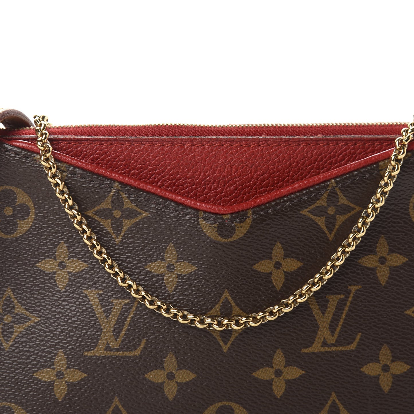 Monogram Pallas Clutch Cherry
