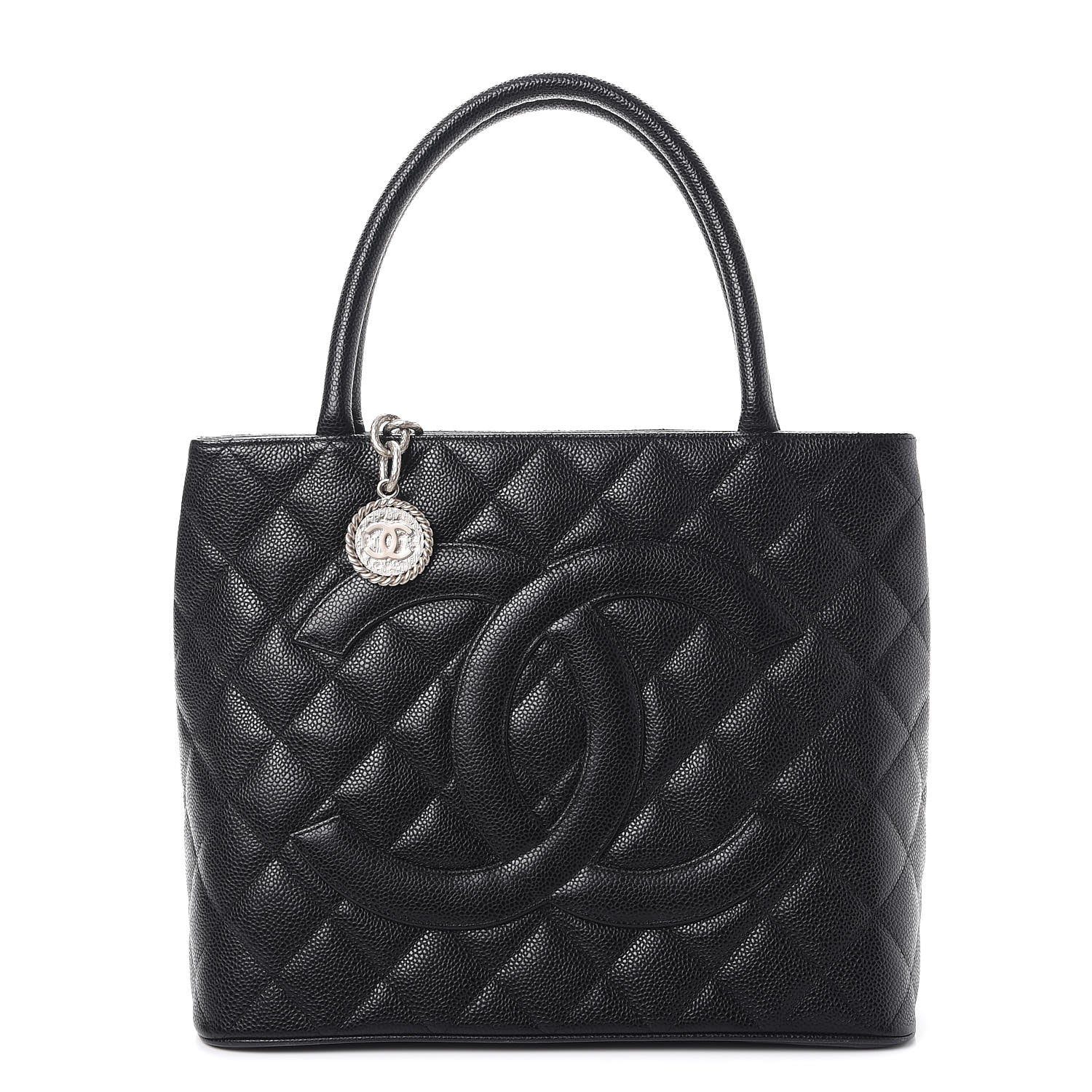 Chanel Caviar Quilted Medallion Tote Black 1 of 7