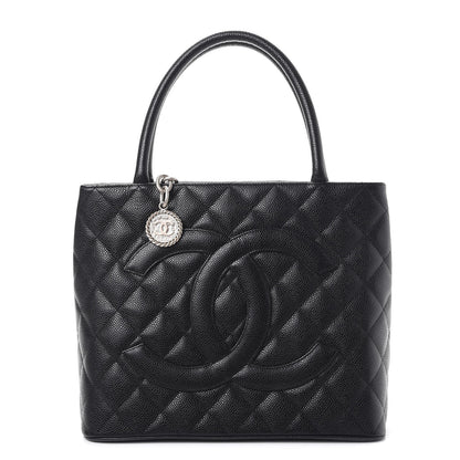 Chanel Caviar Quilted Medallion Tote Black 1 of 7