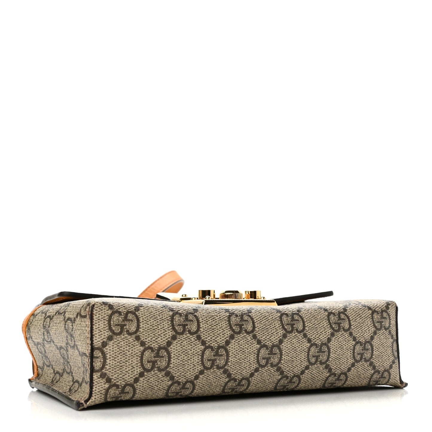 GG Supreme Monogram New Sakai Calfskin Mini Padlock Top Handle Shoulder Bag Beige Ebony Mystic White Sun Oil