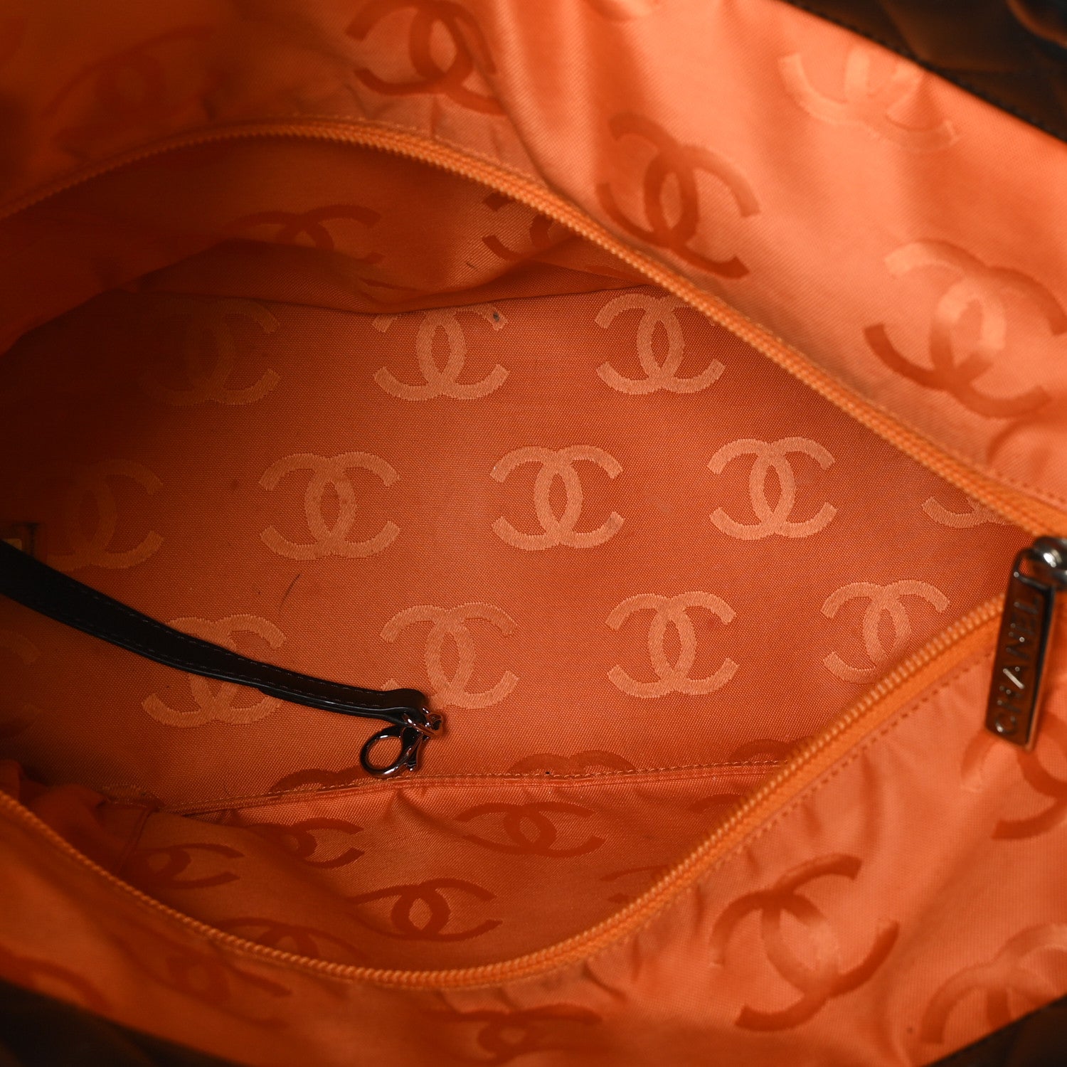 Chanel Calfskin Quilted Large Cambon Tote Brown 5 of 12
