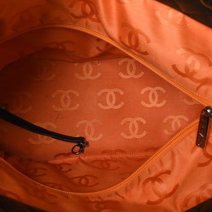 Chanel Calfskin Quilted Large Cambon Tote Brown 5 of 12