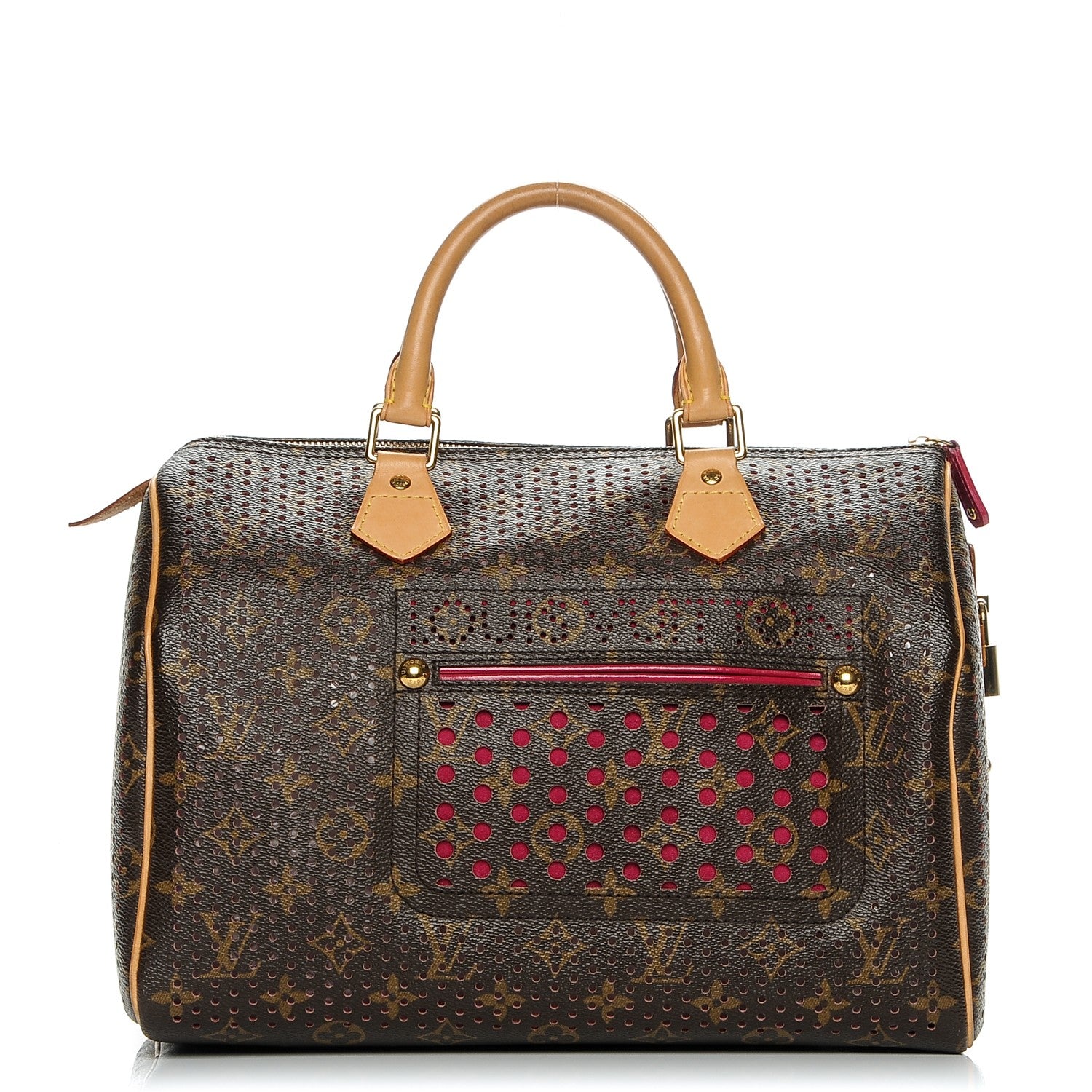 Louis Vuitton Monogram Perforated Speedy 30 Fuchsia 1 of 6
