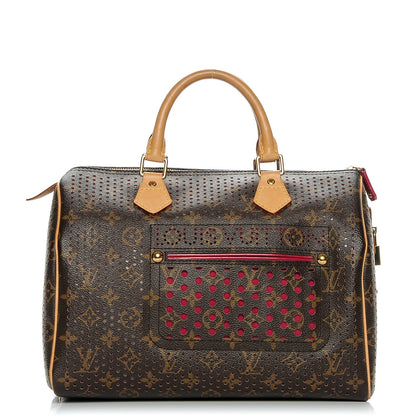 Louis Vuitton Monogram Perforated Speedy 30 Fuchsia 1 of 6