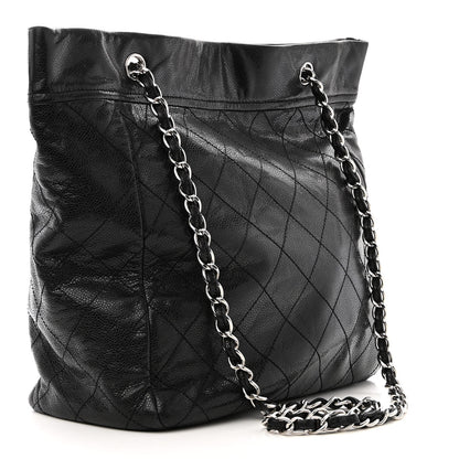 Chanel Soft Caviar Large Timeless CC Shoulder Bag Black 3 of 10