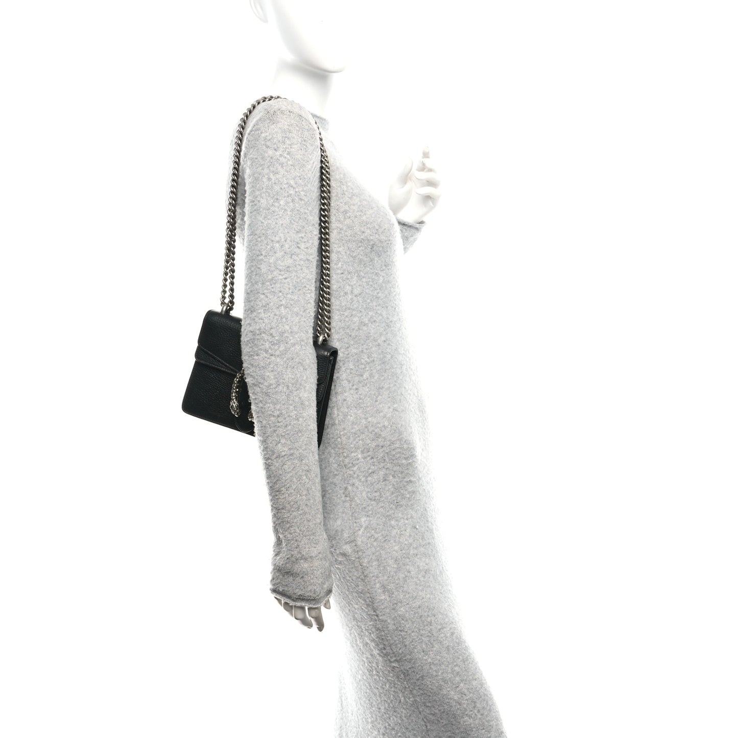 Calfskin Mini Dionysus Shoulder Bag Black Black