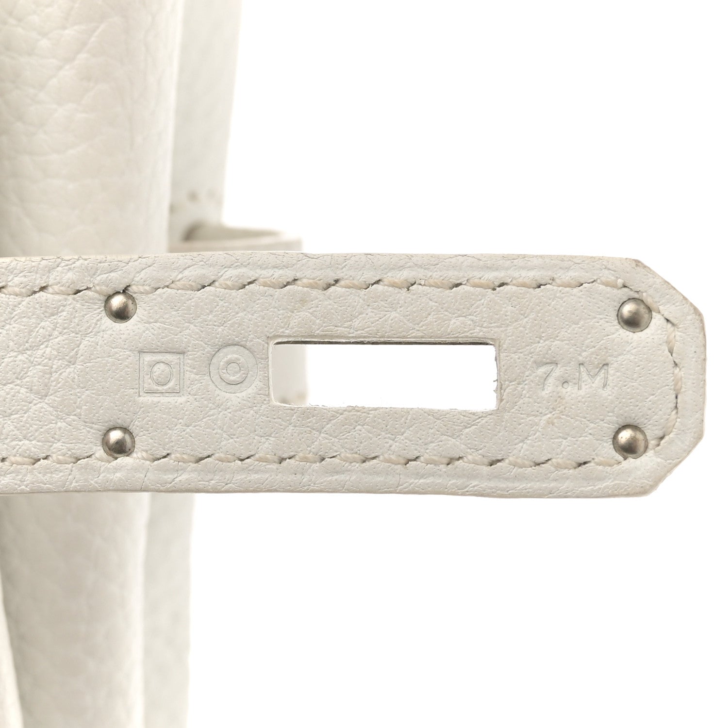 Hermes Taurillon Clemence Lizard Club Birkin 35 Blanc Gris Perle Sanguine 7 of 16