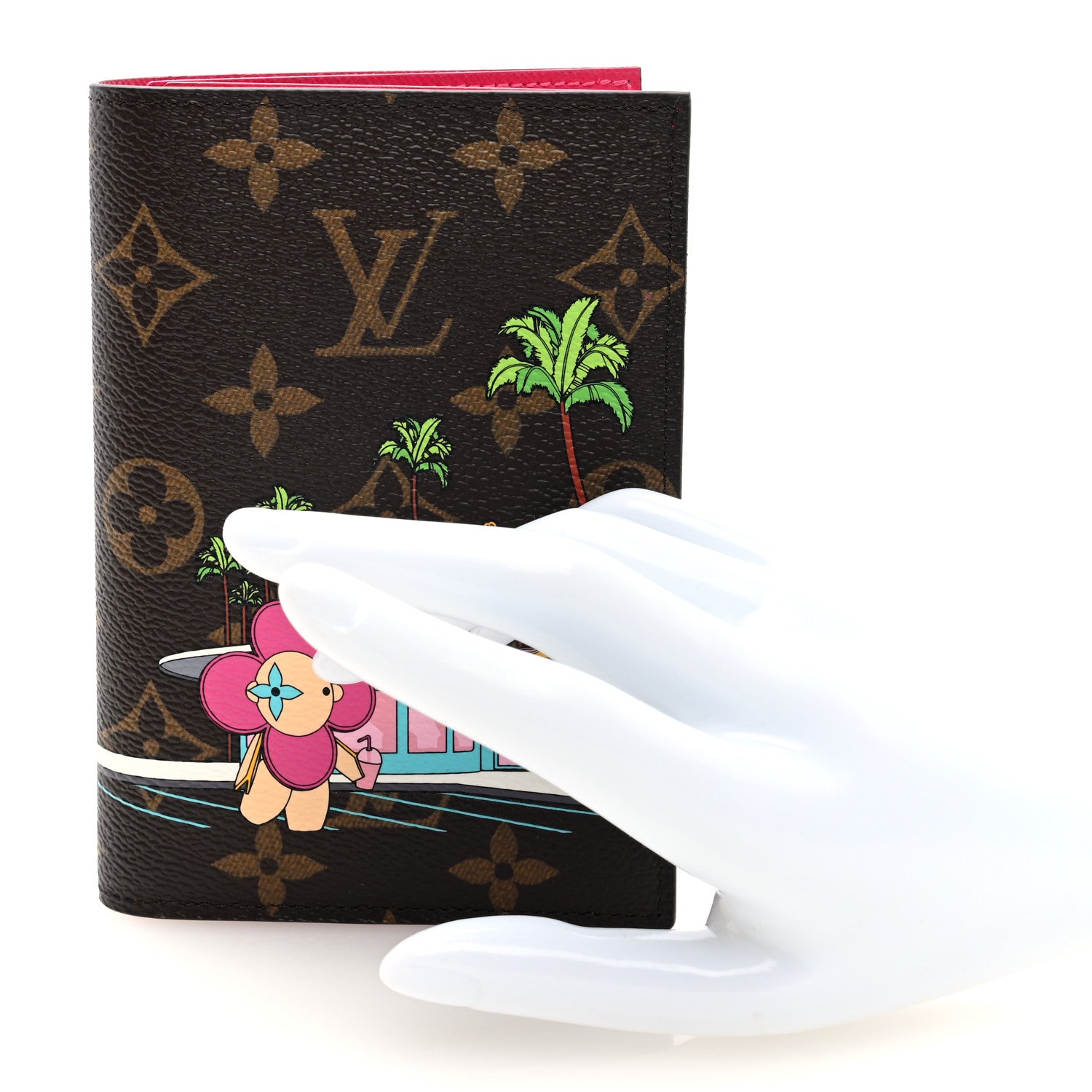 Louis Vuitton Monogram 2021 Christmas Animation Hollywood Passport Cover Fuchsia 2 of 7