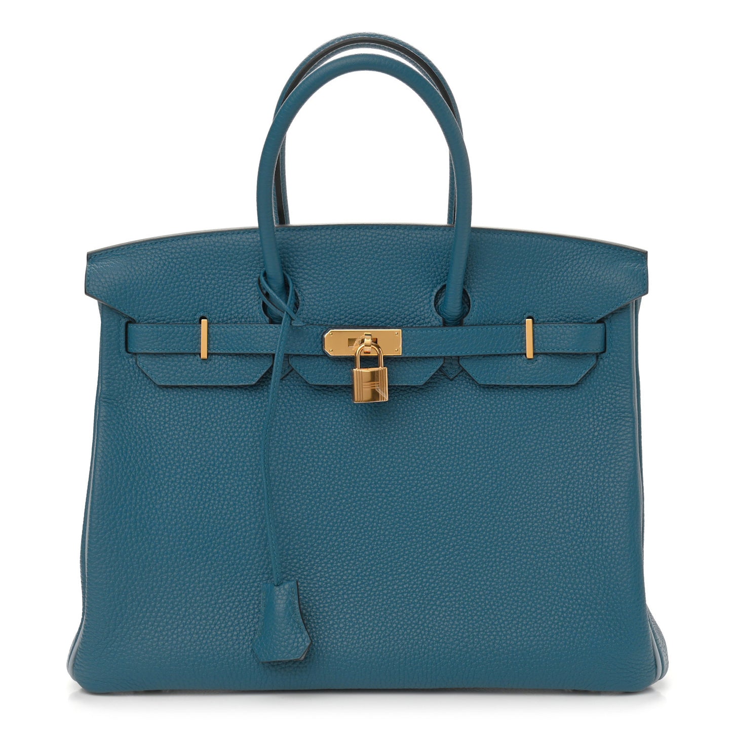 Togo Horseshoe Birkin 35 Bleu Izmir Bleu Lin