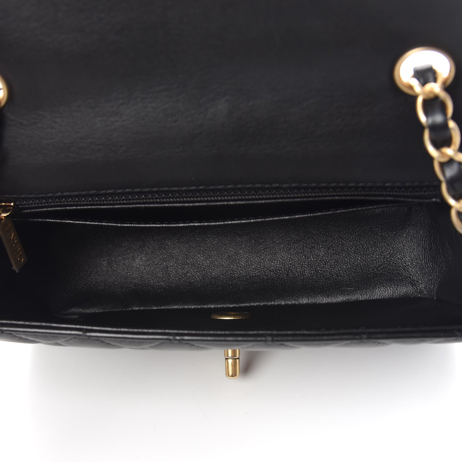 Chanel Lambskin Quilted Mini Rectangular Flap Black 7 of 11