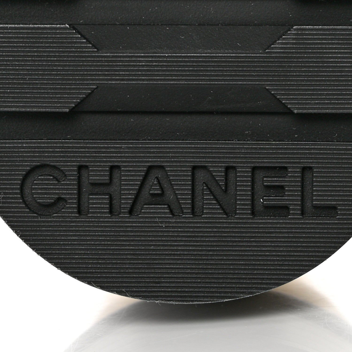 Chanel Shiny Lambskin Quilted Lace Up Combat Boots 35 Ivory Black 8 of 9