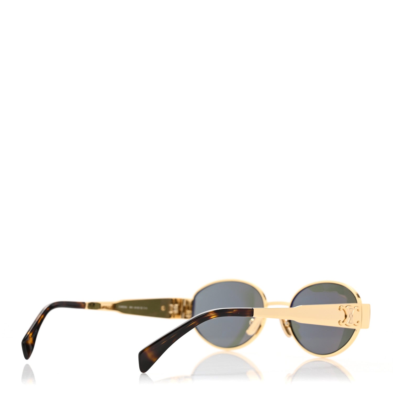 Celine Metal Triomphe 01 Sunglasses CL40235U Gold Green 4 of 7