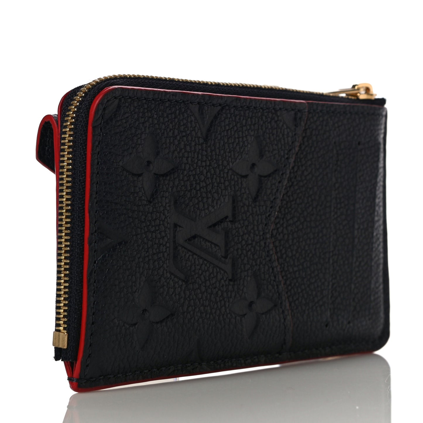 Empreinte Recto Verso Card Holder Marine Rouge