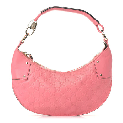 Gucci Guccissima Half Moon Hobo Sushi Pink 1 of 16