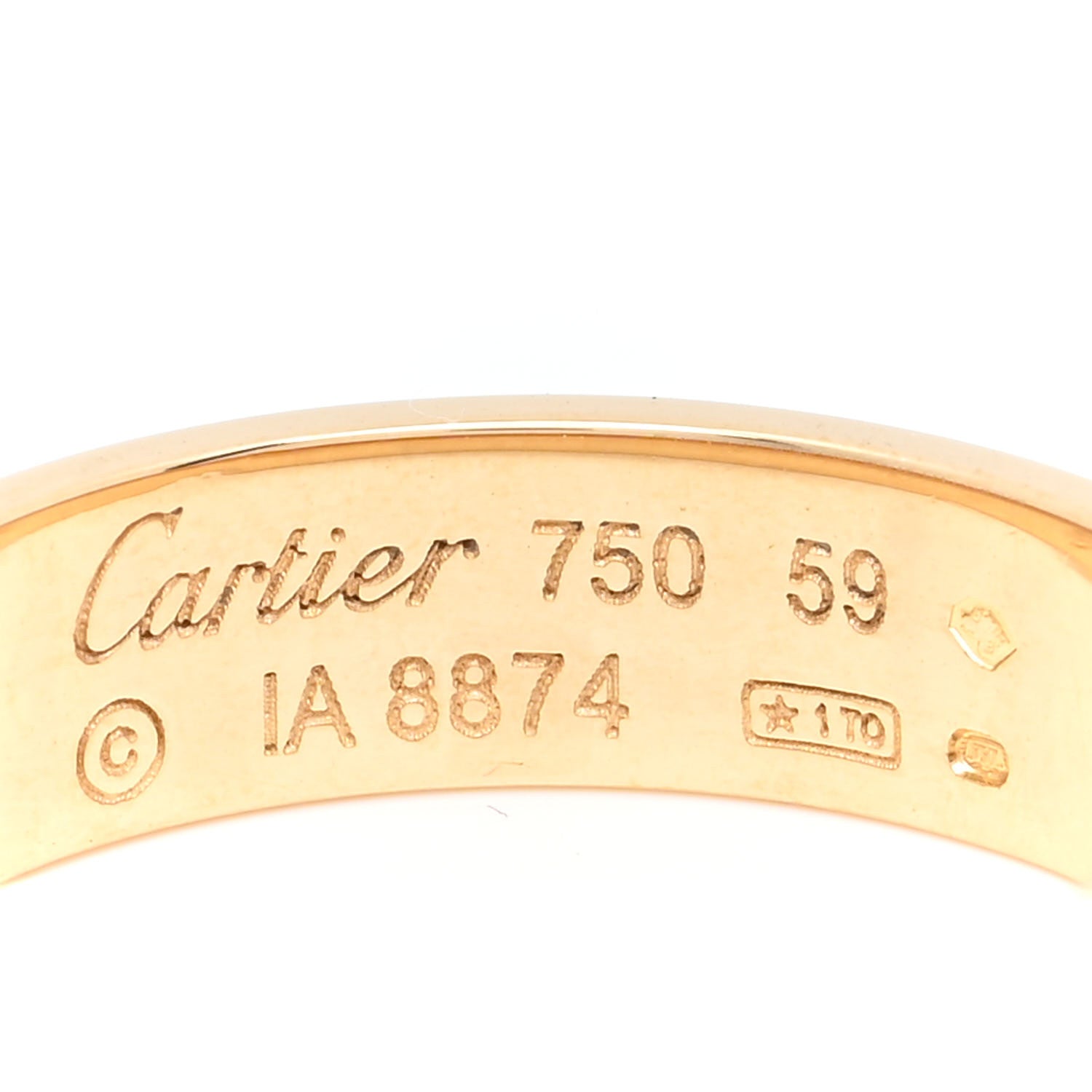 Cartier 18K Yellow Gold 5.5mm LOVE Ring 59 8.75 4 of 4
