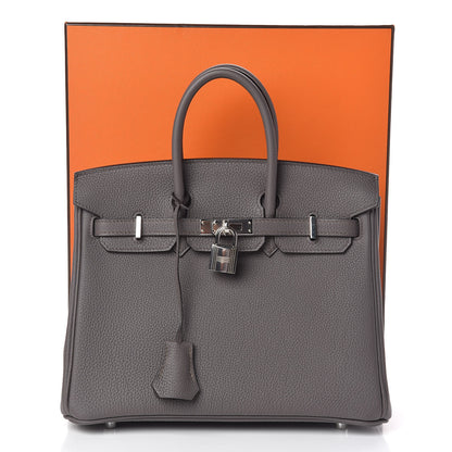 Hermes Togo Birkin 25 Etain 30 of 30
