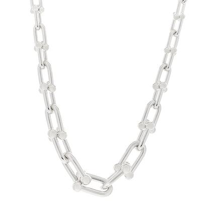 Tiffany Sterling Silver HardWear Graduated Link Necklace 1 of 3