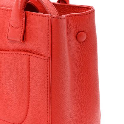 Chanel Grained Calfskin Mini Neo Executive Shopper Tote Red 12 of 15