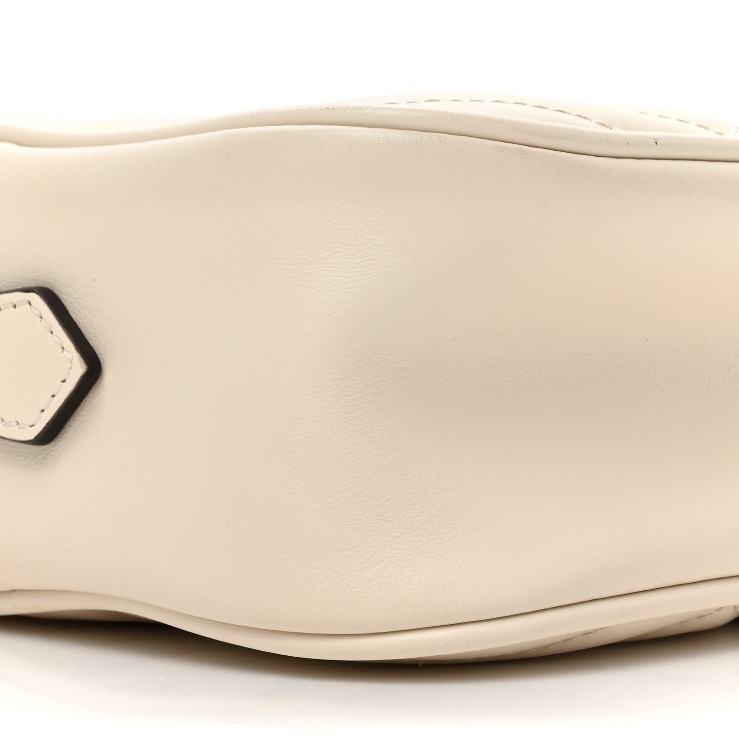Gucci Calfskin Matelasse Small GG Marmont Chain Shoulder Bag White 10 of 14