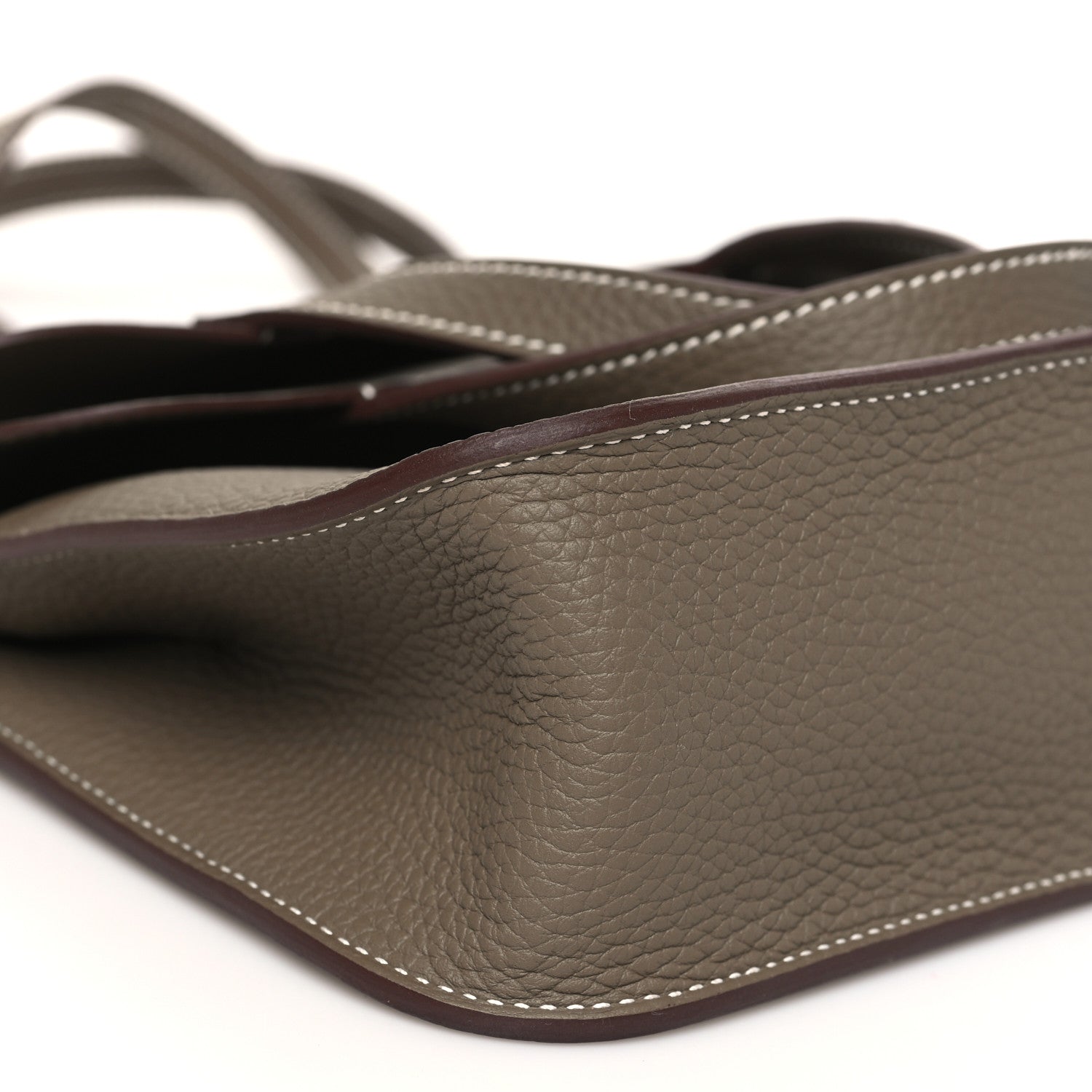 Hermes Taurillon Clemence Halzan 25 Etoupe 8 of 10