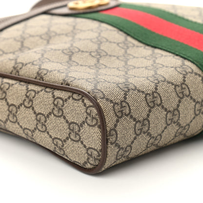 Gucci GG Supreme Monogram Web Medium Ophidia Messenger Bag Brown 8 of 9