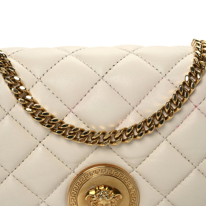 Versace Nappa Quilted Small Medusa Chain Crossbody White 7 of 12