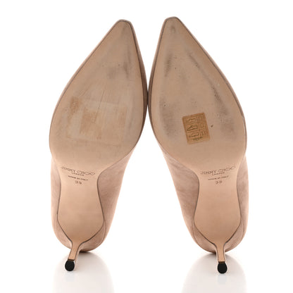 Jimmy Choo Suede Romy 85 Pumps 39 Ballet Pink 5 of 8