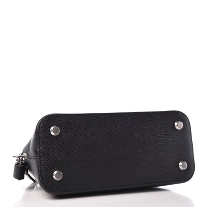 Balenciaga Signature Grained Calfskin Logo S Ville Top Handle Bag Black Rose Shocking 5 of 9