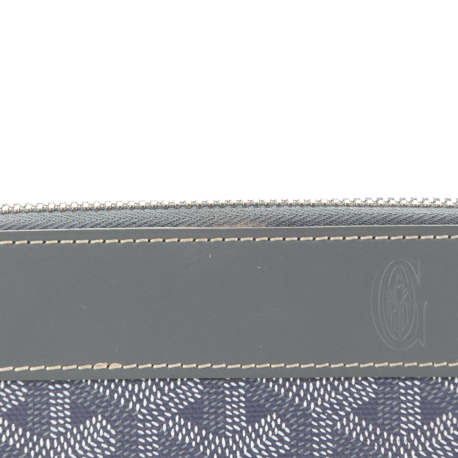Goyard Goyardine Matignon Zip Around GM Wallet Grey 7 of 7