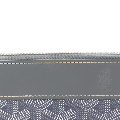 Goyard Goyardine Matignon Zip Around GM Wallet Grey 7 of 7