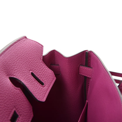 Hermes Togo Birkin 25 Rose Pourpre 11 of 37