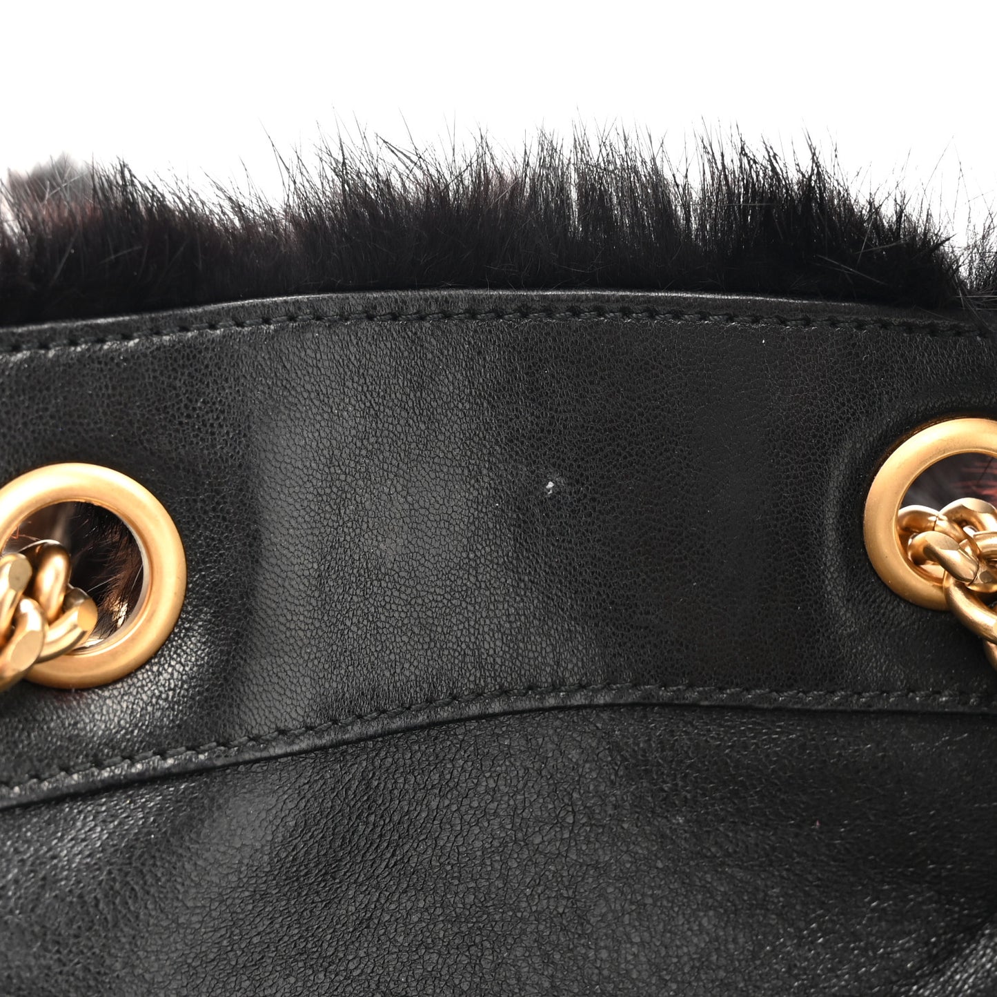 Mink Fur Tote Multicolor