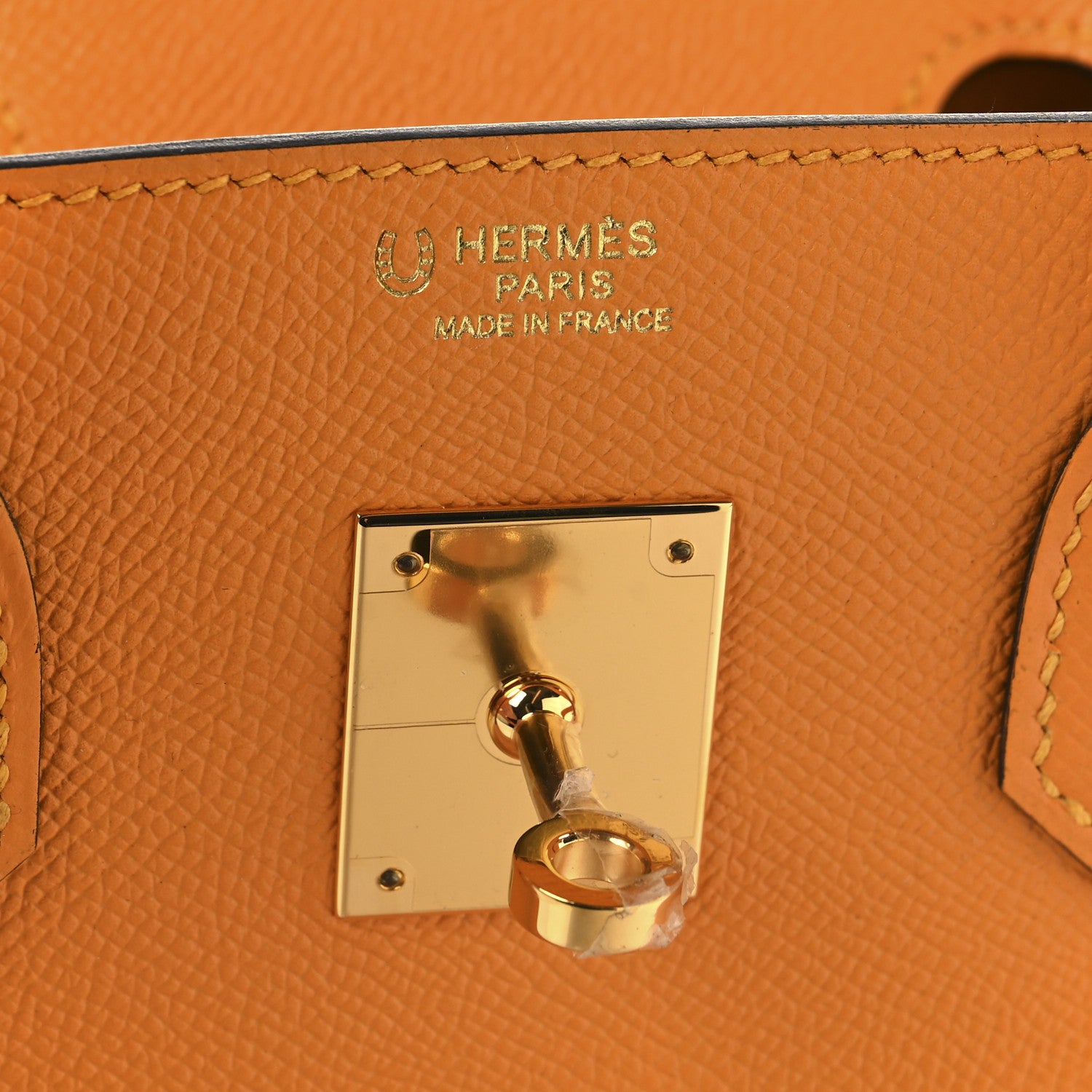 Hermes Epsom Horseshoe Birkin 30 Jaune D'Or 6 of 13
